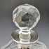 1979 British vintage cut glass square decanter with pure silver decoration JA Campbell