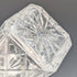 1979 British vintage cut glass square decanter with pure silver decoration JA Campbell