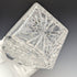 1982 British vintage cut glass square decanter with pure silver decoration CJ Vander