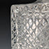 1982 British vintage cut glass square decanter with pure silver decoration CJ Vander