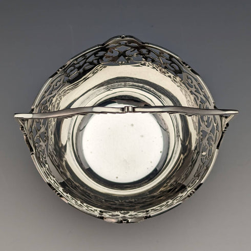 1929年 英国ヴィンテージ 純銀製 シュガーバスケット 100g Walker and Hall