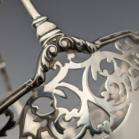 1929年 英国ヴィンテージ 純銀製 シュガーバスケット 100g Walker and Hall