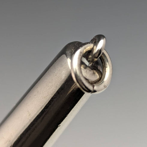 1899 British antique pure silver needle case 16g
