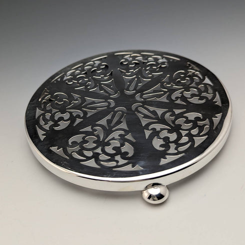 1920年頃 英国アンティーク シルバープレート製 ティーポットコースター