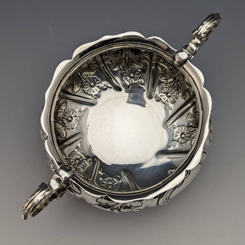 1894年 英国アンティーク 純銀製 シュガーボウル 113g John Millward Banks