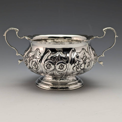 1894年 英国アンティーク 純銀製 シュガーボウル 113g John Millward Banks