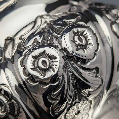 1894年 英国アンティーク 純銀製 シュガーボウル 113g John Millward Banks