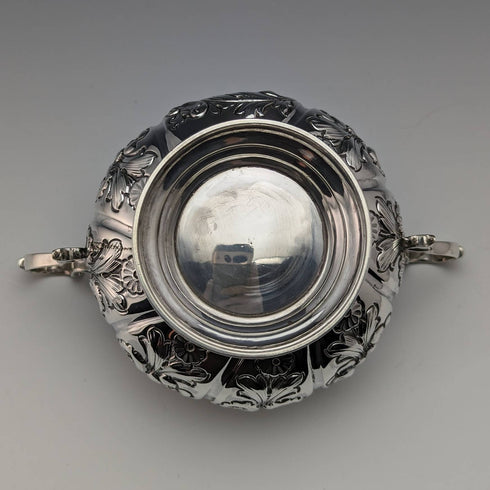 1894年 英国アンティーク 純銀製 シュガーボウル 113g John Millward Banks