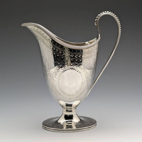 1872 British Antique Sterling Silver Cream Jug 138g Martin and Hall