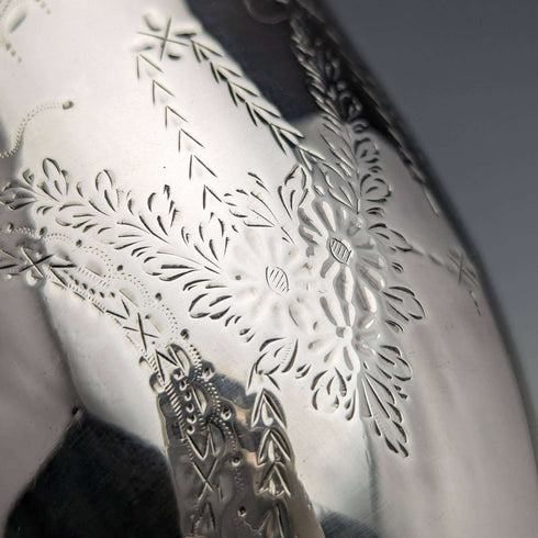 1872 British Antique Sterling Silver Cream Jug 138g Martin and Hall