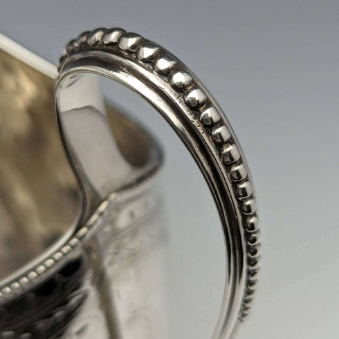 1872 British Antique Sterling Silver Cream Jug 138g Martin and Hall