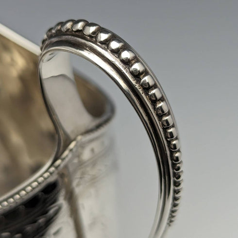 1872年 英国アンティーク 純銀製 クリームジャグ 138g Martin and Hall