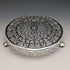 1923 British antique silver plated teapot coaster