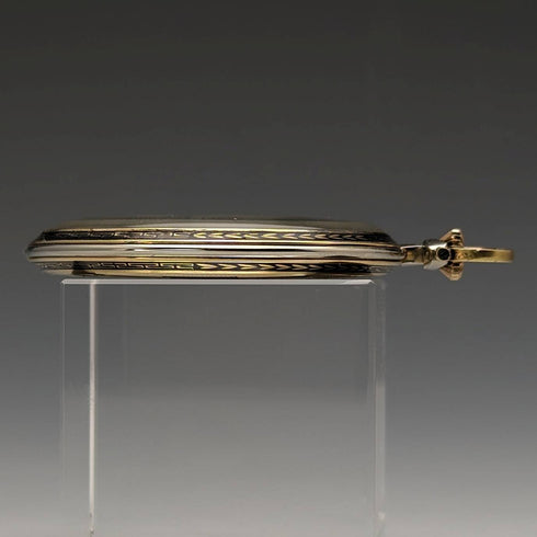 スイス ヴィンテージ WILKA 懐中時計 K18ゴールド 薄型オープンフェース 動作良好