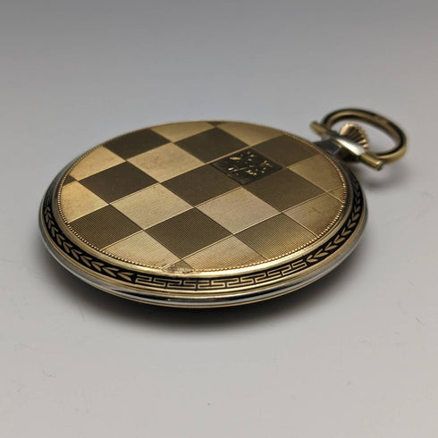 スイス ヴィンテージ WILKA 懐中時計 K18ゴールド 薄型オープンフェース 動作良好