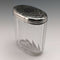 1880 British Antique Pure Silver Lid Glass Bottle Arnold and Lewis