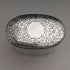 1880 British Antique Pure Silver Lid Glass Bottle Arnold and Lewis
