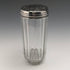 1880 British Antique Pure Silver Lid Glass Bottle Arnold and Lewis