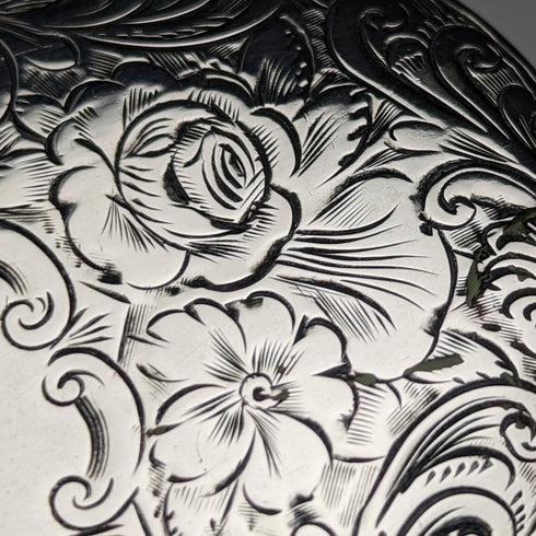 1880 年英國古董純銀蓋玻璃瓶 Arnold and Lewis