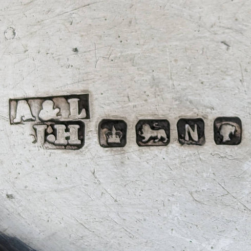 1880 年英國古董純銀蓋玻璃瓶 Arnold and Lewis