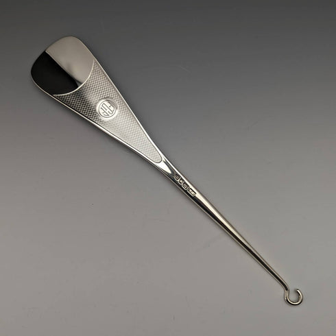 Calzador y abotonador de plata esterlina vintage, Reino Unido 1930, Mappin & Webb