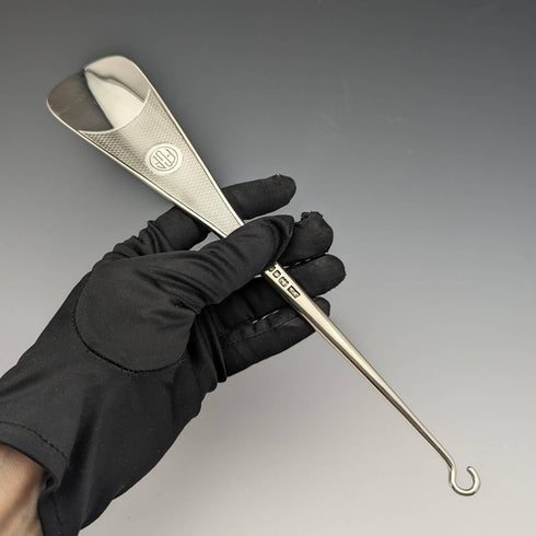 1930年 英国ヴィンテージ 純銀製シューホーン&ボタンフック Mappin and Webb