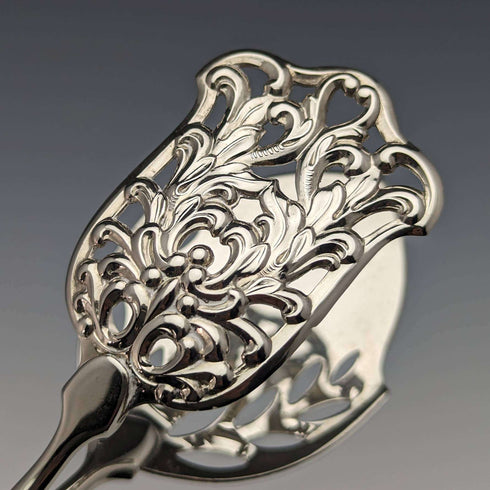 アンティーク 純銀ハンドル ケーキトング WEB Silver Company