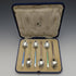1929 English Vintage Sterling Silver Teaspoon Set of 6 in Case Mappin and Webb