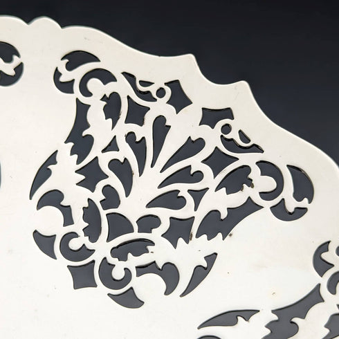 1922年頃 英国アンティーク シルバープレート製 コンポート/タッツァ 直径22cm Mappin and Webb