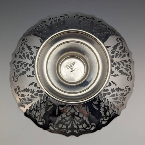 1922年頃 英国アンティーク シルバープレート製 コンポート/タッツァ 直径22cm Mappin and Webb