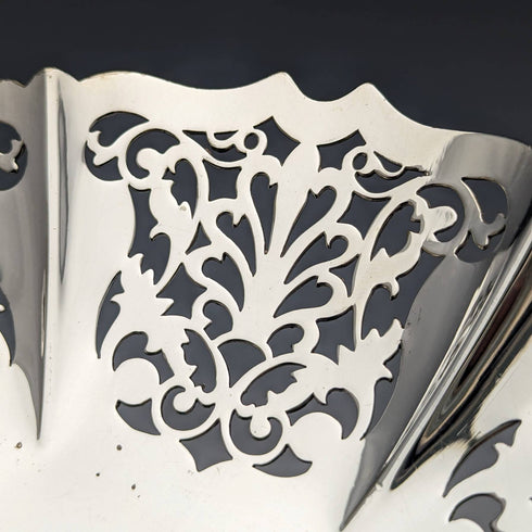 1922年頃 英国アンティーク シルバープレート製 コンポート/タッツァ 直径24cm Mappin and Webb