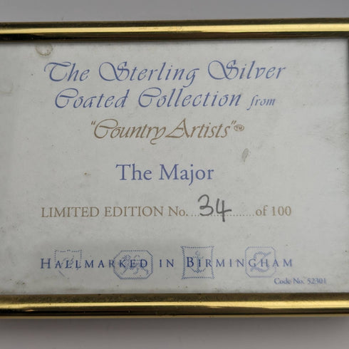 英國鄉村藝術家超大泰迪熊純銀雕塑雕像世界限量 100 個