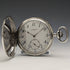 antique Ulysse Nardin pocket watch silver side hunter case works well