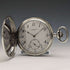antique Ulysse Nardin pocket watch silver side hunter case works well