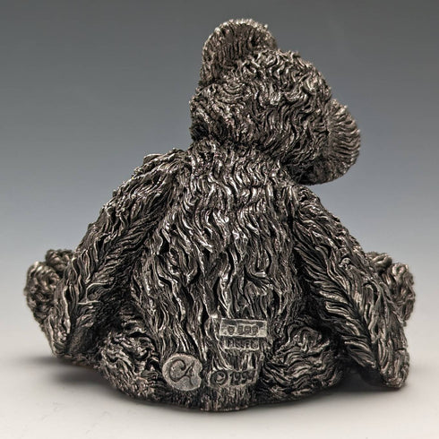 英国 カントリーアーティスト社 テディベア 純銀張り彫刻 フィギュリン