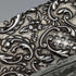 1906 British Antique Cut Glass Hat Pin Box with Sterling Silver Lid Henry Williamson