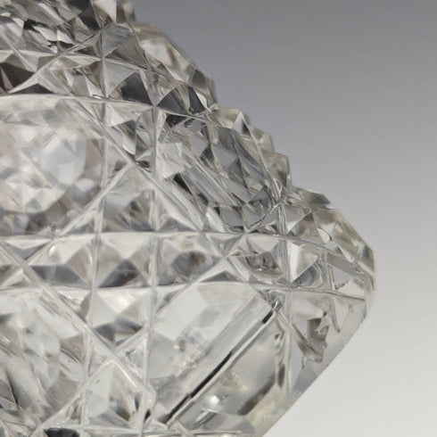 1905 British Antique Cut Glass Perfume Bottle Pure Silver Lid S Blankensee