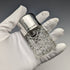 1905 British Antique Cut Glass Perfume Bottle Pure Silver Lid S Blankensee