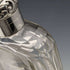 Frasco de cristal antiguo británico de 1900, tapa de plata de ley, R W Forsyth