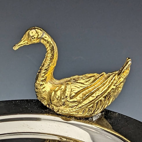 British Vintage Small Dish Set of 6 Animal Finials