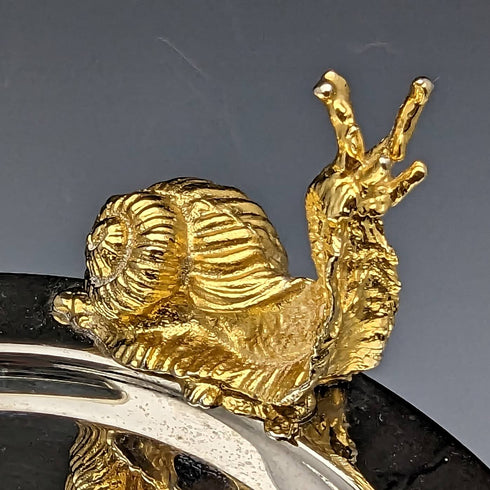 British Vintage Small Dish Set of 6 Animal Finials