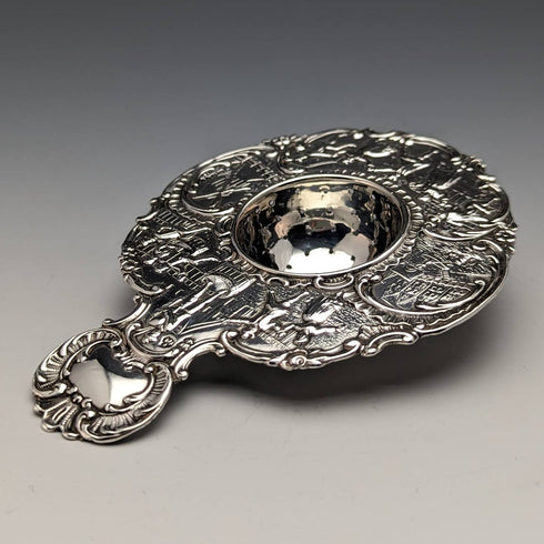 1900 British Antique Sterling Silver Tea Strainer 65g