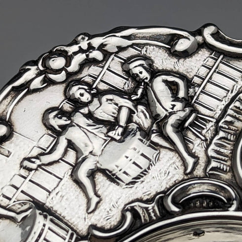 1900年 英国アンティーク 純銀製ティーストレーナー 65g