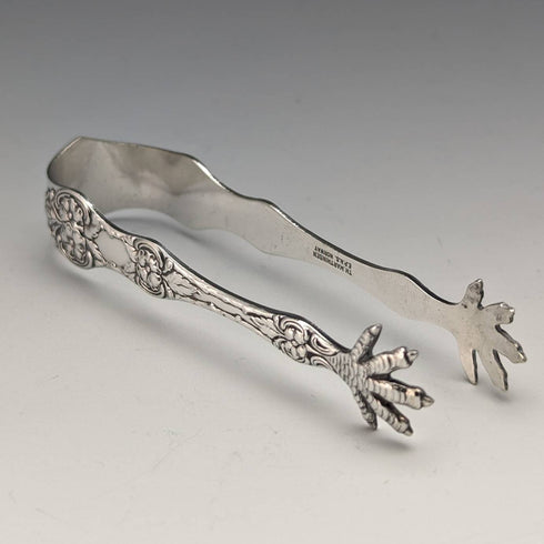 Pinzas para azúcar de plata chapada, diseño vintage nórdico, TH Marthinsen