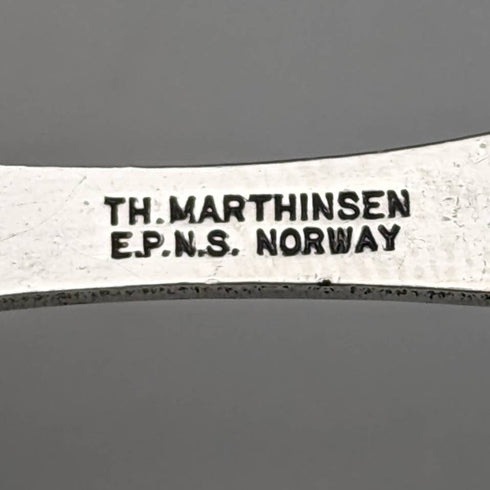 Pinzas para azúcar de plata chapada, diseño vintage nórdico, TH Marthinsen
