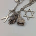 British vintage sterling silver charm bracelet 31g