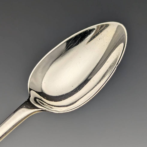 1930s British Vintage Sterling Silver Enameled Teaspoon Set of 6