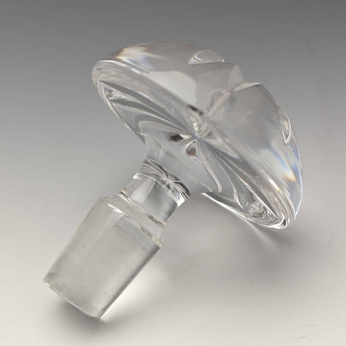 1979年 英国ヴィンテージ カットガラス 純銀装飾 デキャンタ Mappin and Webb