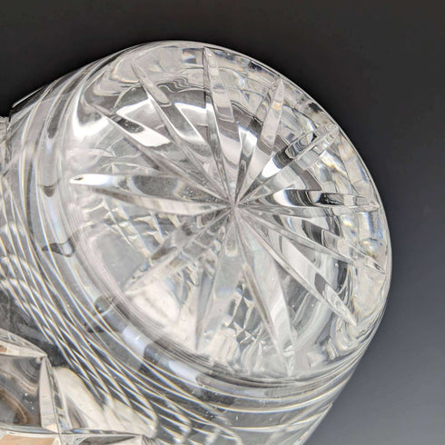 1979년 영국 빈티지 컷 글라스 순은 장식 디캔터 Mappin and Webb