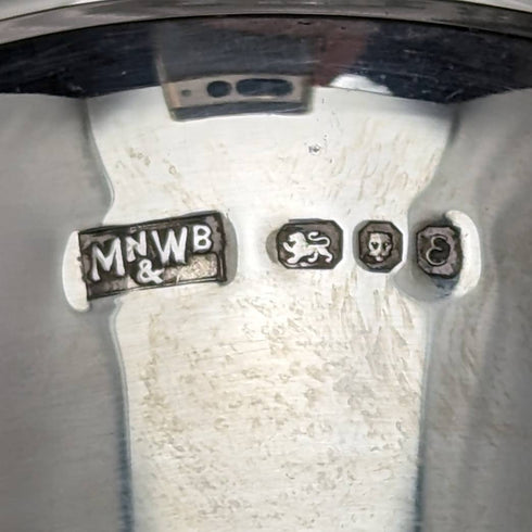 1979年 英国ヴィンテージ カットガラス 純銀装飾 デキャンタ Mappin and Webb